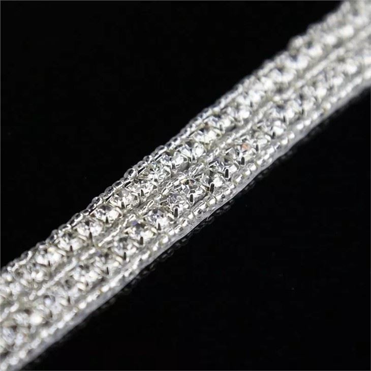 Rhinestone Applique Fabric